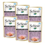 Schesir Cat Tunna Chicken Ham Food Food pre kuraciu šunku s tuniakom 6x50g