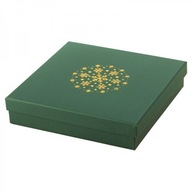 Zelená darčeková krabička na šperky Dekoratívne balenie Vianočný darček