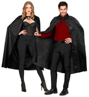 DLHÁ ČIERNA MAGIC VAMPIRE CAPED, VIAZANÁ, 136CM