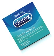 KONDÓMY DUREX KLASICKÉ PRÍRODNÉ KONDÓMY 3X