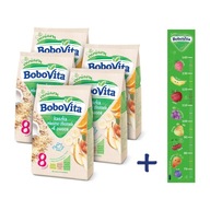 BOBOVITA Kaša 4 ovocie, 5X230g + DARČEK