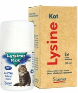 SCANVET LYSINE 50ml GÉL S LYZÍNOM PRE MAČKY