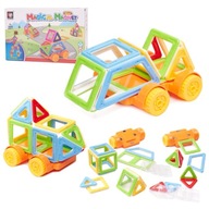 MAGNETICKÉ STAVEBNÉ BLOKY PUZZZLE 38 kusov