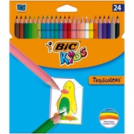 BIC DOBRÁ KVALITA Ceruzkové pastelky 24 col. NATRVALO