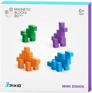 PIXIO MAGNETICKÉ BLOKY MINI DINOS 80 KS