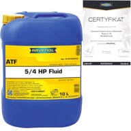 RAVENOL ATF 5/4 HP KVAPALINA 10L - PREVODOVÝ OLEJ ZF 4HP, ZF 5HP