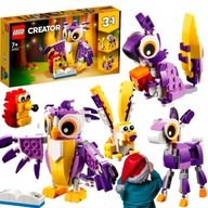 LEGO CREATOR 3V1 SOVA VEVERIČKA JEŽEK JELEŇ KRÁLIEK LESNÉ TVORBY FANTASY