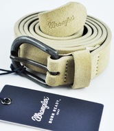 WRANGLER kožený opasok SUEDE BELT whitecap _ 80