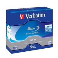 BD-R Verbatim 6x 25 GB (Jewel Case 5) Blu-Ray pevný plášť