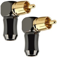 RCA CINCH ANGLE PLUGS NAKAMICHI HQ OFC GOLD 2 ks