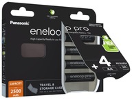 ENELOOP PRO AAx4 ks 500 CYKLOV 2500mAh + Púzdro