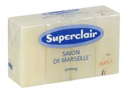 Superclair francúzske mydlo Marseille 4x200g