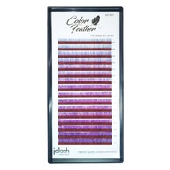 Jolash Black Eyelashes Color Feather Unicorn C, MIX