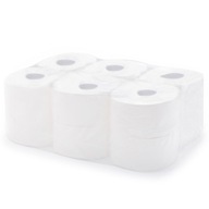 Jumbo biely celulózový toaletný papier 12 kusov