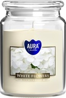 Vonná sviečka WHITE FLOWERS vo veľkej XXL dóze