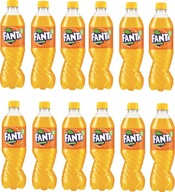 12x Fanta sýtená fľaša na nápoje 0,5l