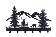 Nástenný vešiak na kľúče na oblečenie Deer Forest Puzzle