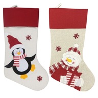 2ks Xmas Stocking Pekná darčeková taška