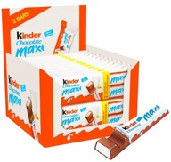 Kinder Maxi mliečne tyčinky s náplňou Plnená tyčinka 24x(2x21g) 1008g