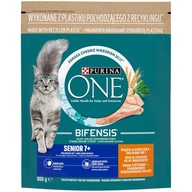 Purina ONE SENIOR 7+ kuracie Krmivo pre mačky 800g