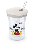 NUK nevylievací pohár 230ml so silikónovou slamkou DISNEY MIKI