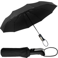 Veľký EXKLUZÍVNY SKLADACÍ Dáždnik Plne automatický 10 ramenný UNISEX dáždnik