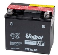 BATÉRIA UNIBAT CTZ7S-BS P+ 6AH 130A 12V