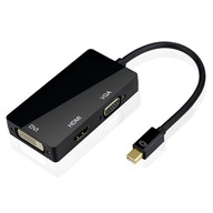 ADAPTÉR 3v1 s MINI DisplayPort na HDMI 4K VGA DVI