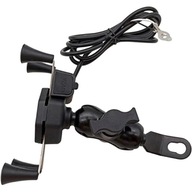 DRŽIAK TELEFÓNU NA MOTOCYKL USB port 5V 2A SET