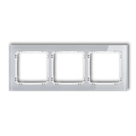 TRIPLE KARLIK DECO FRAME EFEKT ŠEDÉHO/BIELAHO SKLA