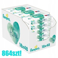 PAMPERS AQUA PURE WIPES 18x48 KS JEMNÉ