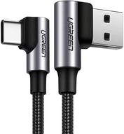 Kábel UGREEN lomený USB-USB-C QC 3.0 PD 3A 2m