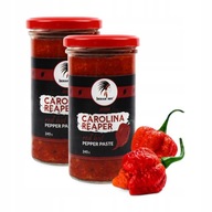 2x CAROLINA REAPER RED PASTE 95% 245g INDICKÁ HORKÁ