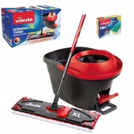 Plochý odstreďovací mop VILEDA Ultramax TURBO XL + drôtenka VILEDA Glitzi 2