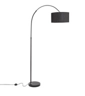 Čierna oblúková lampa Sama V 180 cm