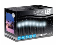 Studené biele LED lampy záclonové cencúle 120LED 5mb