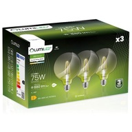 3x E27 G95 8W Filament Globe LUMILED LED žiarovka