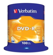 DVD-R disk Verbatim DVD-R 16x 4,7GB 100 CB