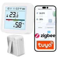 Zigbee 3.0 snímač teploty a vlhkosti teplomer LCD obrazovka TUYA SMART