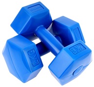 Činky Fitness HEX závažia Set 2 x 2kg