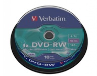 VERBATIM DVD-RW 4,7GB 4x torta 10 kusov SERL