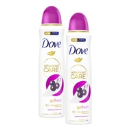 SET 2X DOVE ADVANCED ACAI BERRY & WATERLILY ANTIPERSPIRANT 150ml