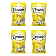 Dreamies with Delicious Cheese Cat Treat 4x60g