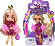 BARBIE EXTRA MINIS BÁBIKA RUŽOVÁ KRÁĽOVNÁ BLOND HJK67