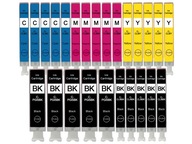 25X SUPERBULK ATRAMENTY pre CANON PGI-5 CLI-8 KPL CHIP