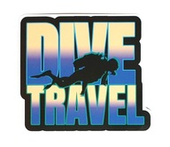 Nálepka Potápačský nápis Dive travel diver
