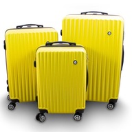 Set 3ks cestovných kufrov BARUT žltý