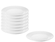 IKEA OFTAST Dezertný tanier, biely, 19 cm, 8 ks