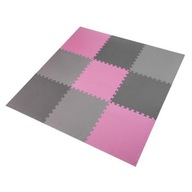 MP10 PUZZLE MAT PRE RUŽOVO-ŠEDÚ VÝBAVU 9 PRVKOV 10MM