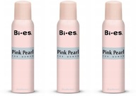 Bi-es Pink Pearl deodorant v spreji pre ženy 3x150ML